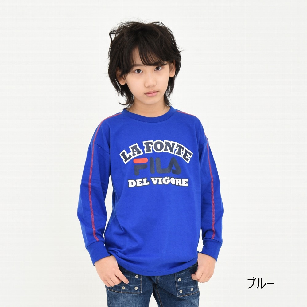 出産祝い出産祝いフィラ Tシャツ 長袖 キッズ ジュニア 男の子 女の子