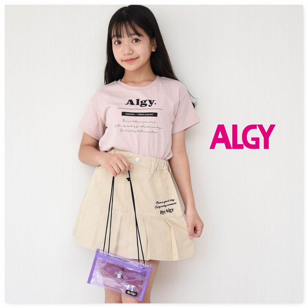 セール SALE ALGY アルジー クリアポシェット 付きプリーツ スカート