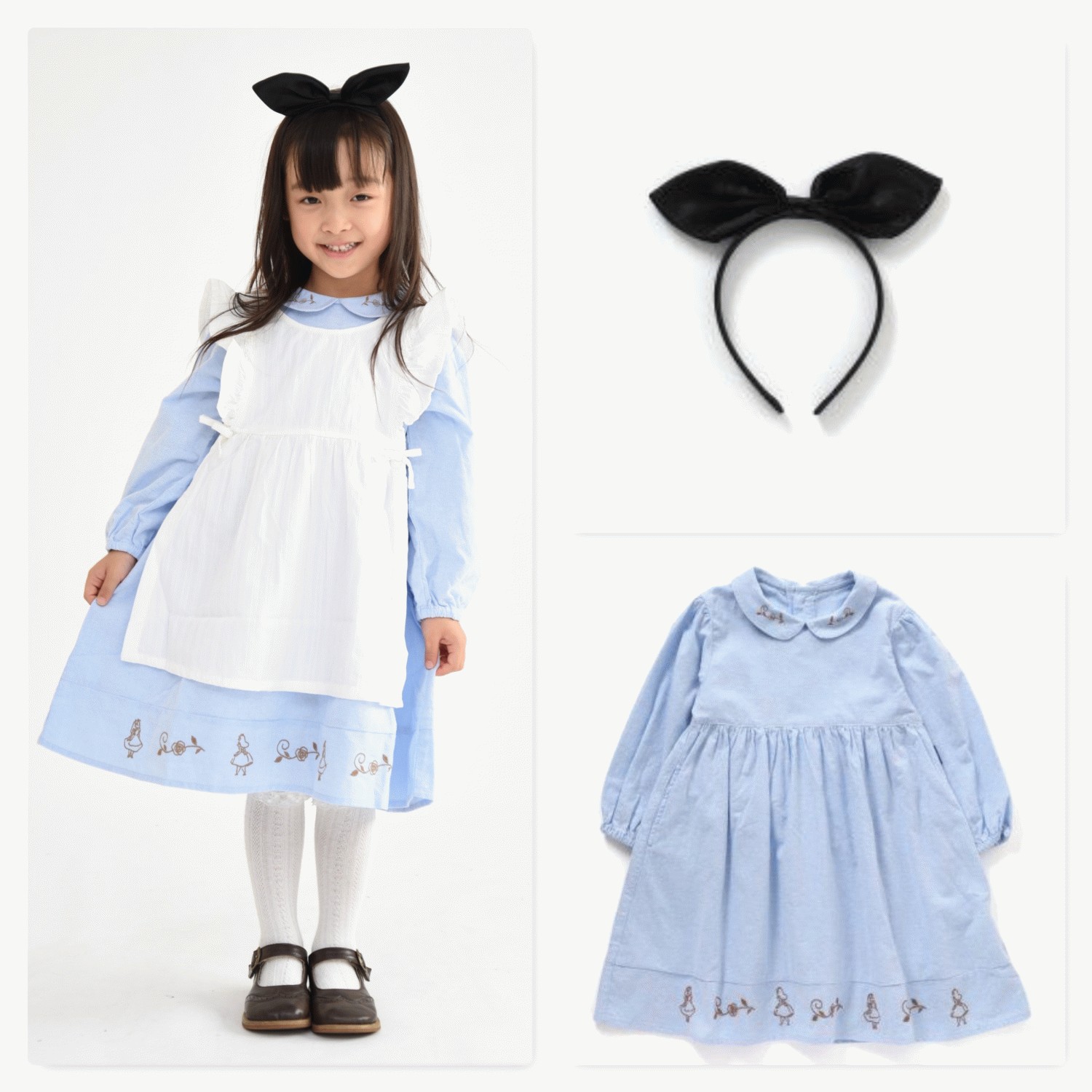 Seraph（セラフ） アリス コスプレ 子供 アリス刺繍 ワンピース 女の子