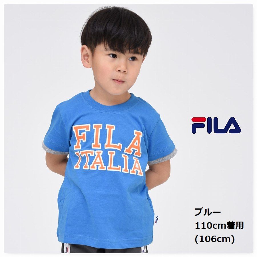 FILA 半袖 Tシャツ 子供服 女の子 キッズ フィラ  ロゴ  トップス 通園 男の子  トドラ...