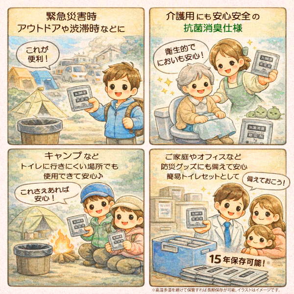 凝固剤 のみ 100回 セット 非常用 防災グ...の詳細画像3