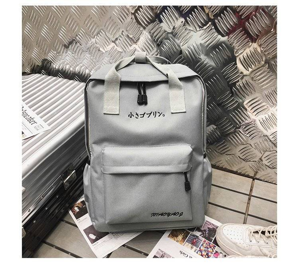 リュック 大容量 小さゴブリン おもしろ 帆布リュックサック