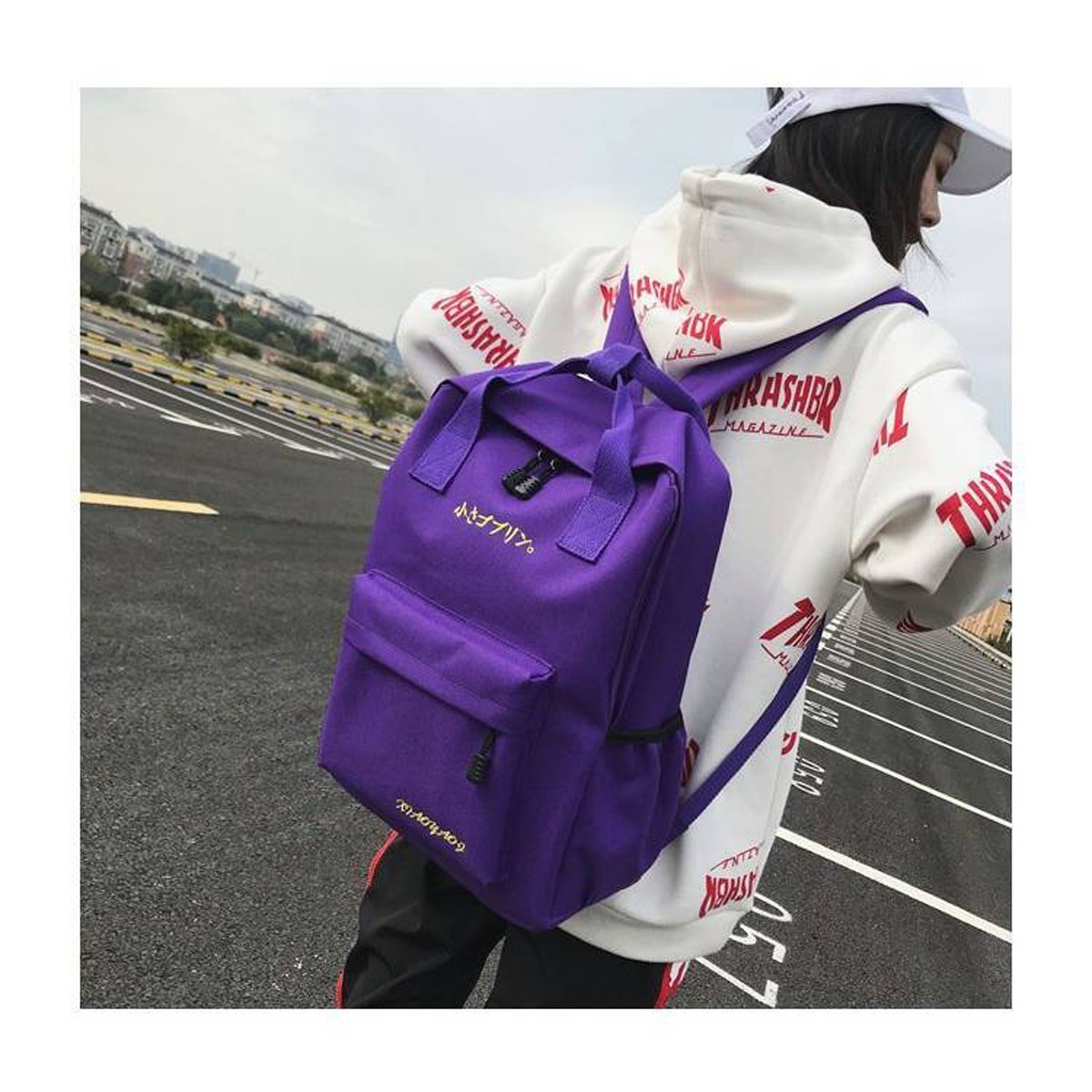 リュック 大容量 小さゴブリン おもしろ 帆布リュックサック