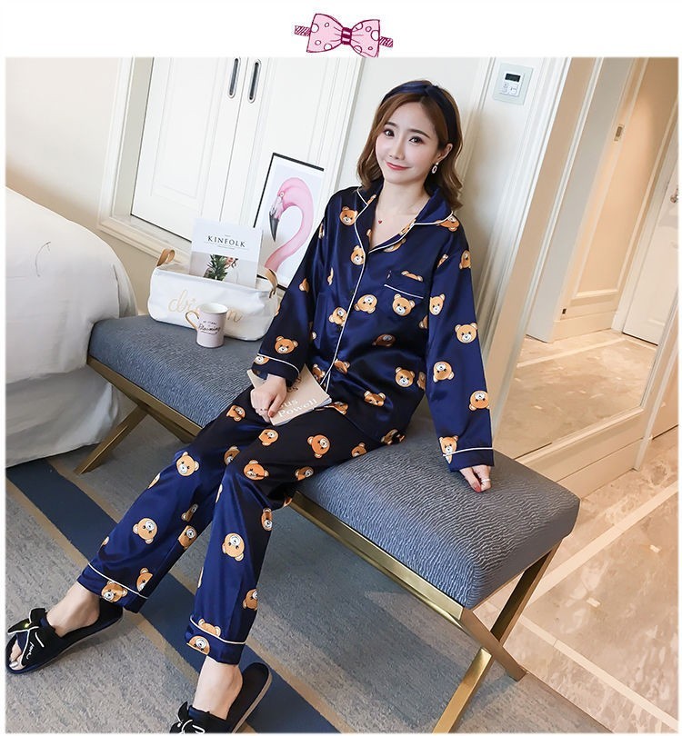 レディース パジャマ 絹入りパジャマ 前開き 長袖パジャマ 上下セット