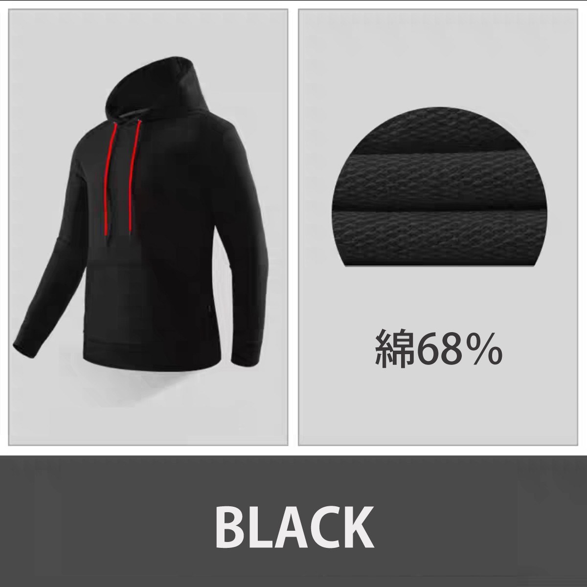 オリジナル プリント オーダーメイド パーカー 高品質 綿68％ 写真