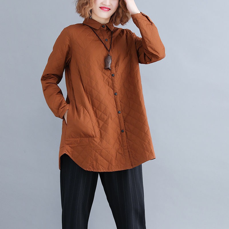 大きいサイズ レディース キルティング スプリング ジャケット 格子 XL 