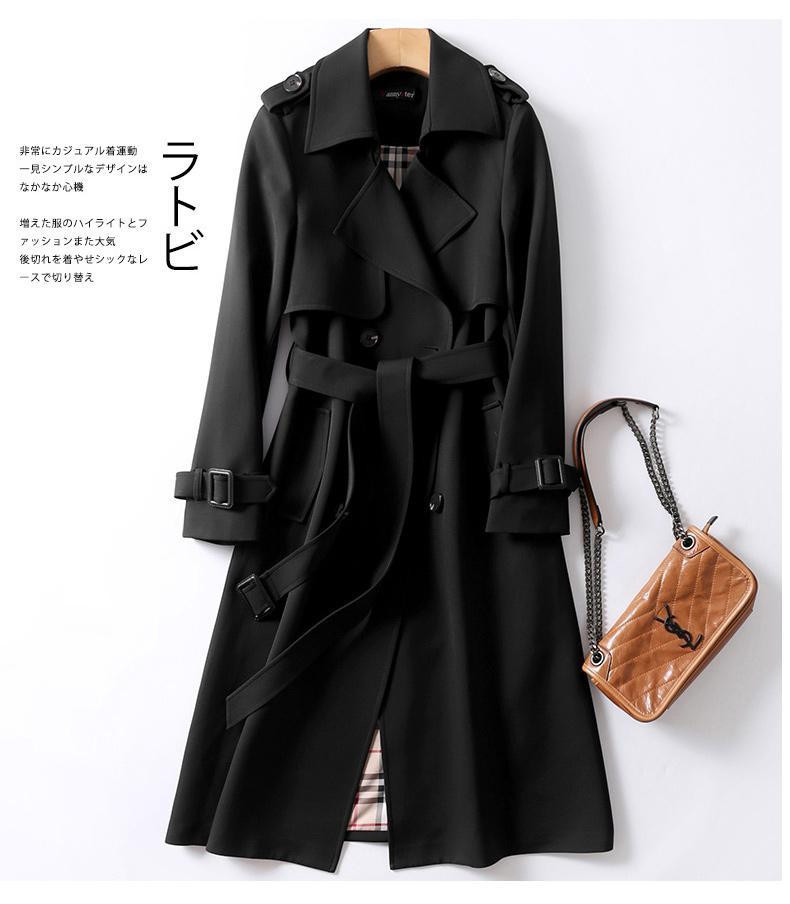 大きいサイズ レディース トレンチコート イギリス風 S〜3XL LL