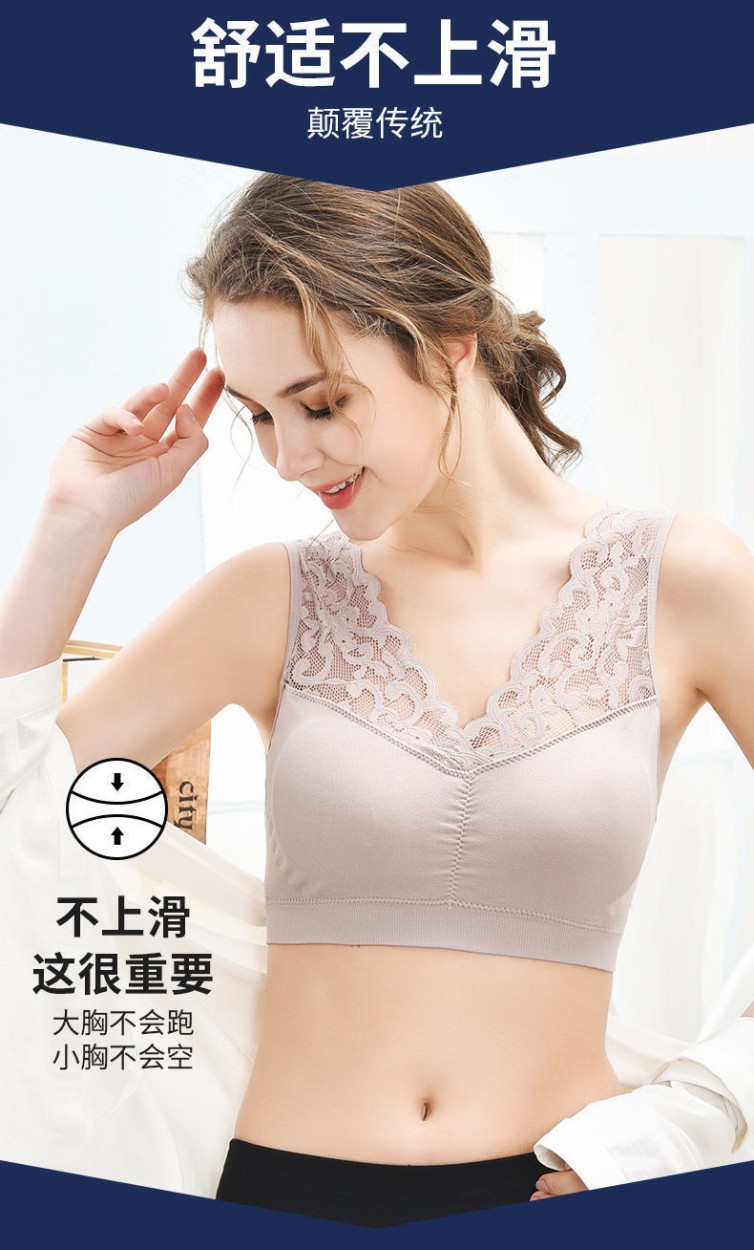 大きいサイズ レディース レース スポーツ ブラジャー S〜4XL