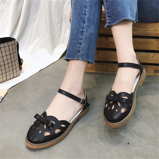 レディース サンダル パンプス 雕り ストラップ ぺたんこ 春 夏