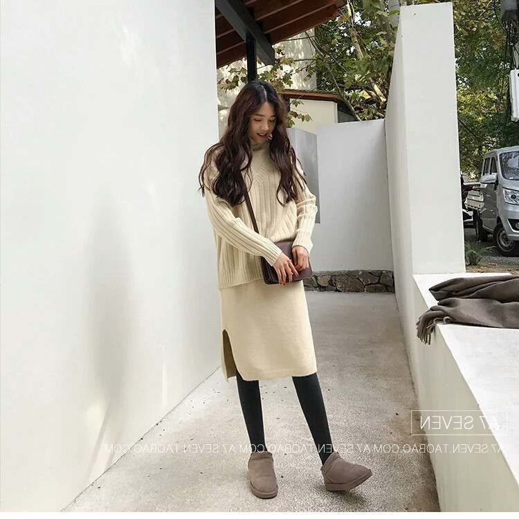 大きいサイズ レディース セットアップ ニット トップス ワンピース