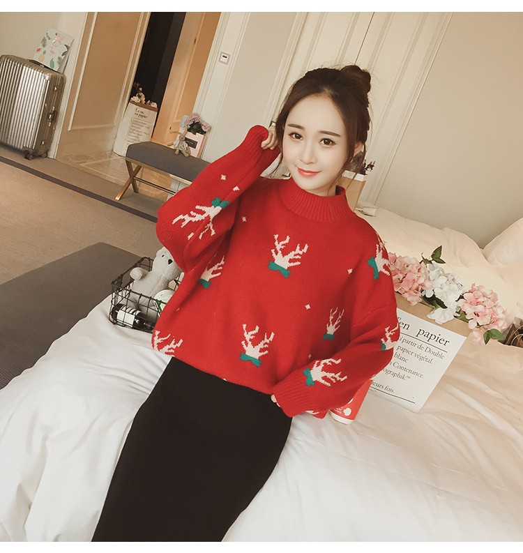 大きいサイズ  レディース モダン キュート さんご ニット 2XL〜4XL LL 2L 3L 4L 秋冬 トップス 長袖 大きいサイズ レディース モダン キュート さんご ニット 2XL