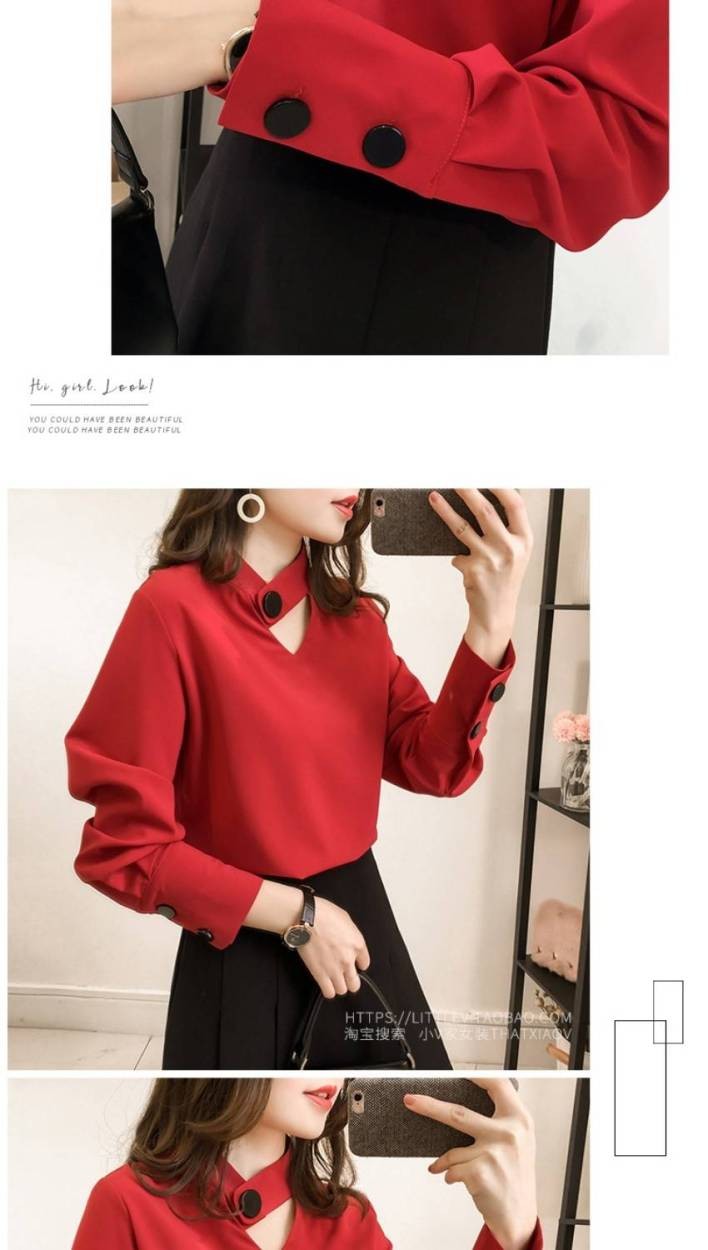 大きいサイズ レディース チョーカー風 ブラウス M〜4XL LL 2L 大きいサイズ レディース チョーカー風 ブラウス M〜4XL LL 2L