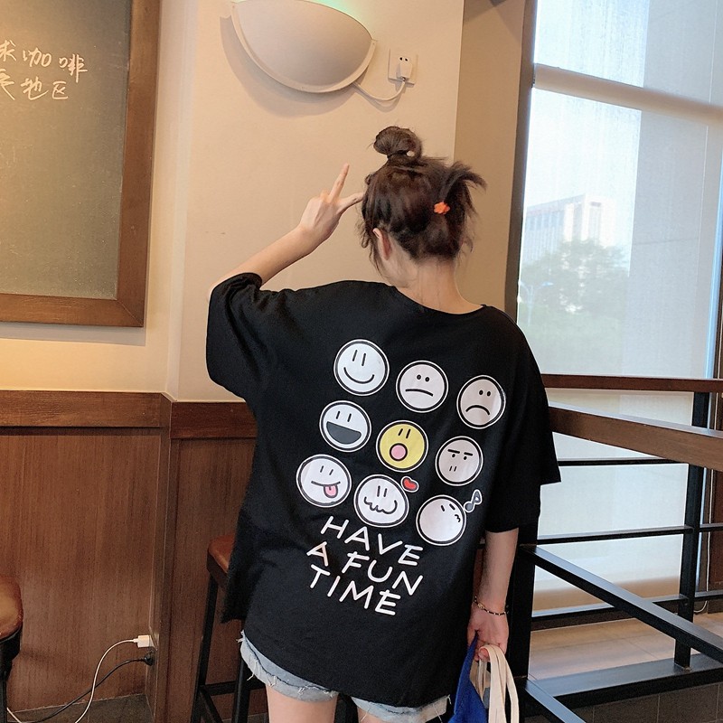 大きいサイズ レディース Tシャツ 笑顔 ゆったり ワイド オシャレ