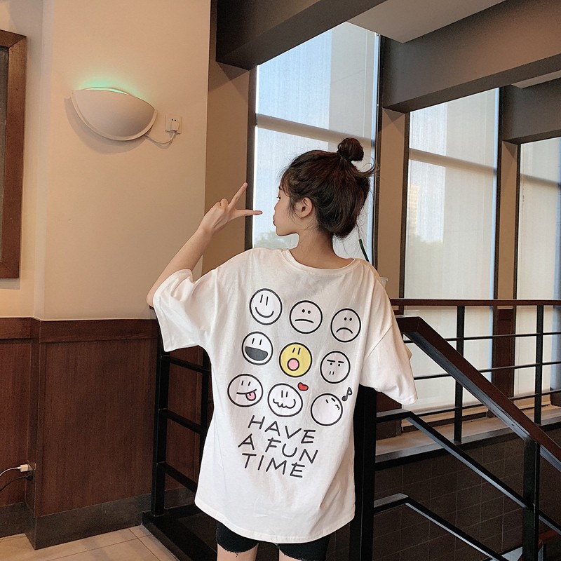 45R 　Tシャツ　かわいい笑顔45Rがついてる　今日は天気　サイズMだが大きめ 限定販売】 45R Tシャツかわいい笑顔45Rがついてる今日は天気