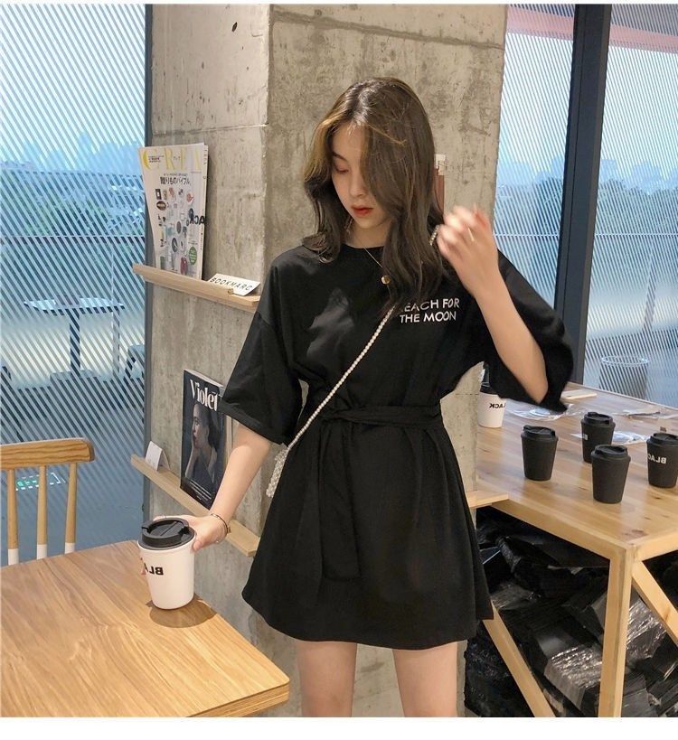 Tシャツ レディース 半袖 トップス きれいめ シャツワンピース 大人