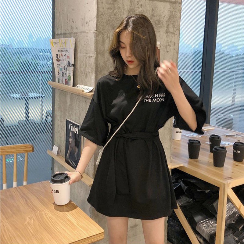 Tシャツ レディース 半袖 トップス きれいめ シャツワンピース 大人