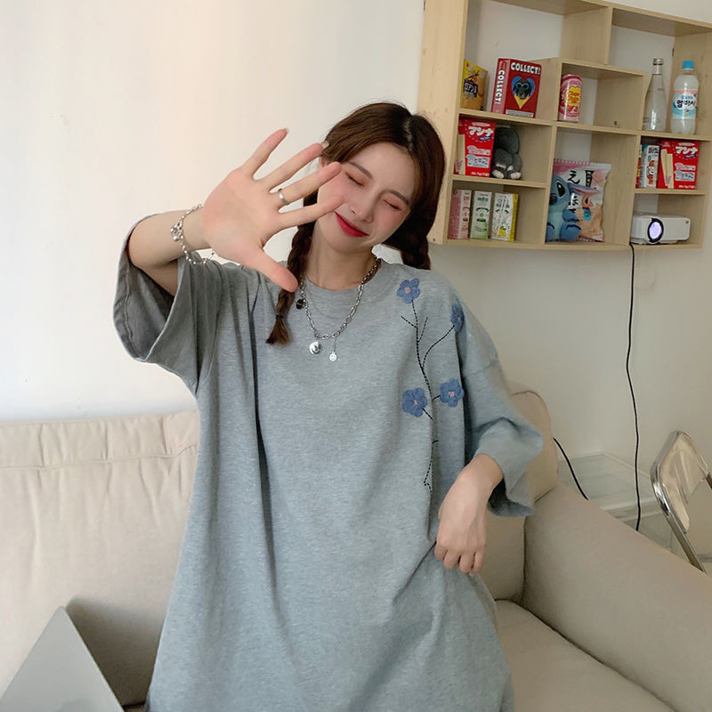 大きいサイズ レディース Tシャツ ゆったり お花 刺しゅう かわいい インスタ映え S〜5XL LL 2L 3L 4L 5L 6L 春夏 :ptp-0192:A PUNI MASYU mon cheri 通販 大きいサイズ レディース Tシャツ ゆったり お花 刺しゅう かわいい インスタ映え S〜5XL LL 2L 3L 4L 5L 6L 春夏