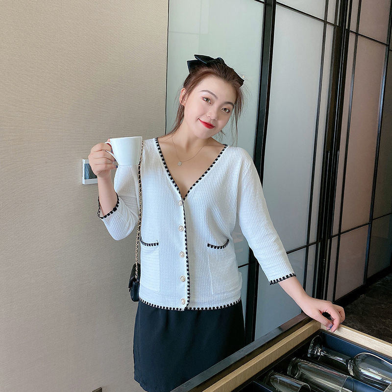 大きいサイズ レディース カーディガン ニットカーディガン 配色 前開き 七分袖トップス M 4xl L Ll 3l 4l 5l アウター Ptp 0230 A Puni Masyu Mon Cheri 通販 Yahoo ショッピング