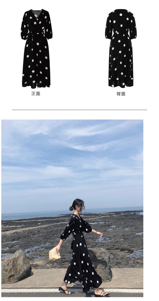 大きいサイズ レディース 水玉 ワンピース M〜4XL L LL 2L 3L 4L
