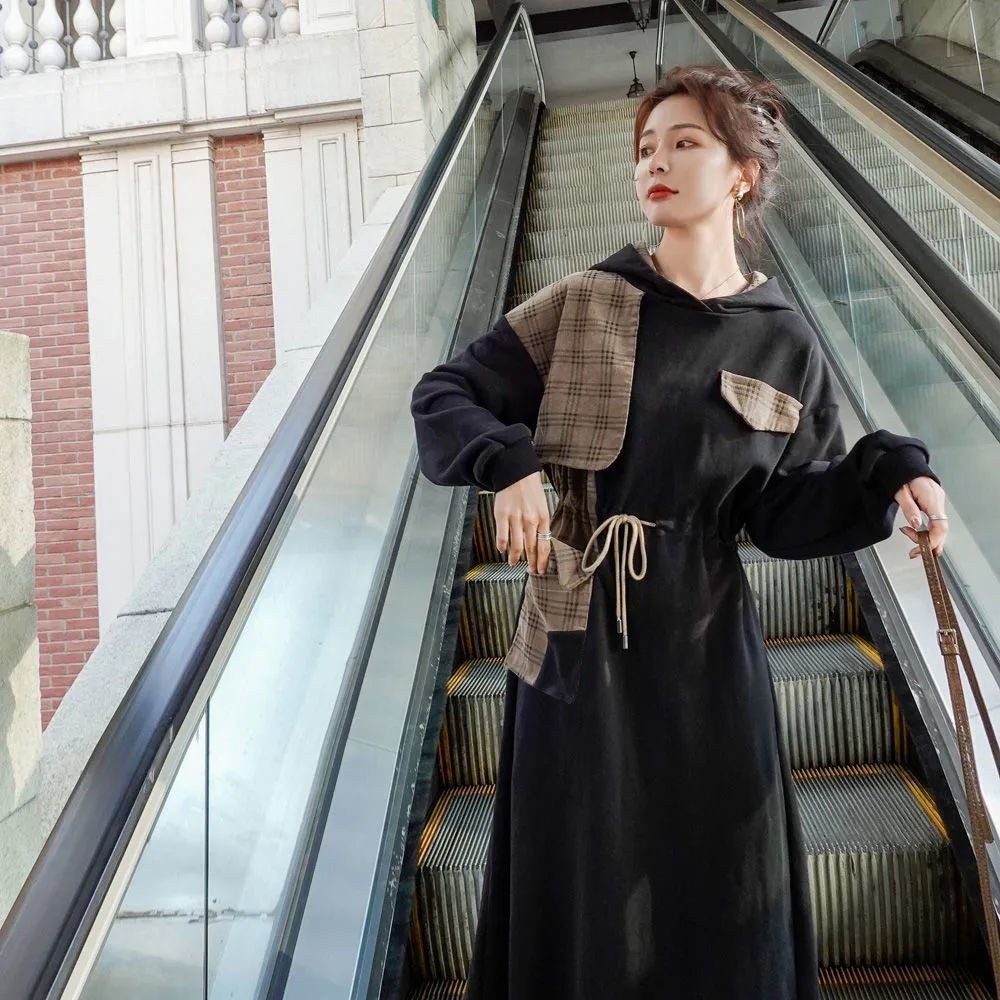 大きいサイズ レディース ワンピース パーカーワンピース スポーツ風