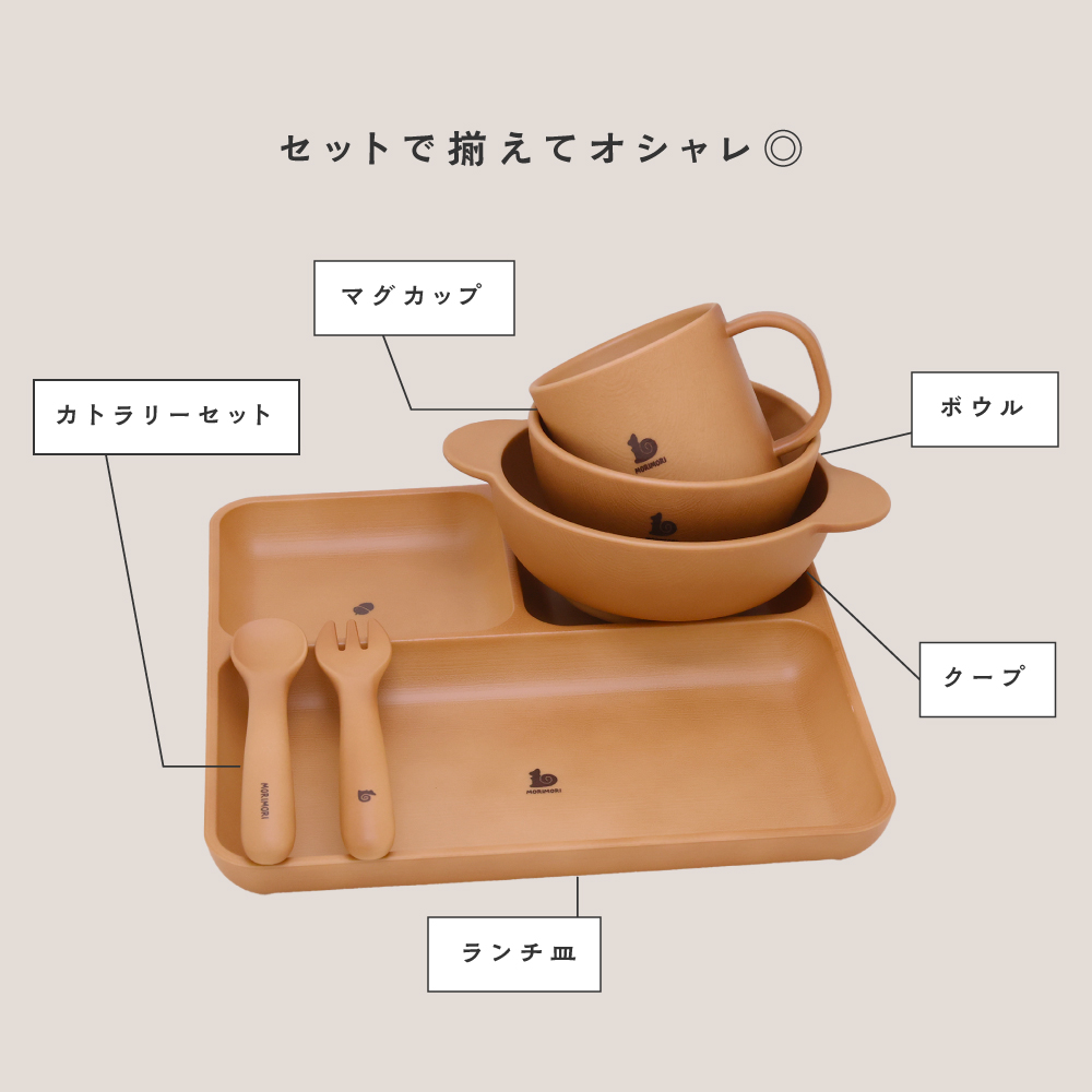 PUPPAPUPO（プッパプーポ） MORIMORI 子供用 食器 ボウル お茶碗 食洗
