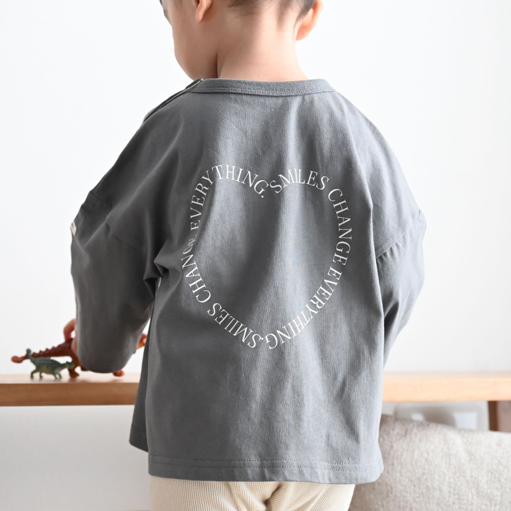 男児　80サイズ PUPPAPUPO（プッパプーポ） 【春夏】 オーバーサイズ 長袖 Tシャツ 綿