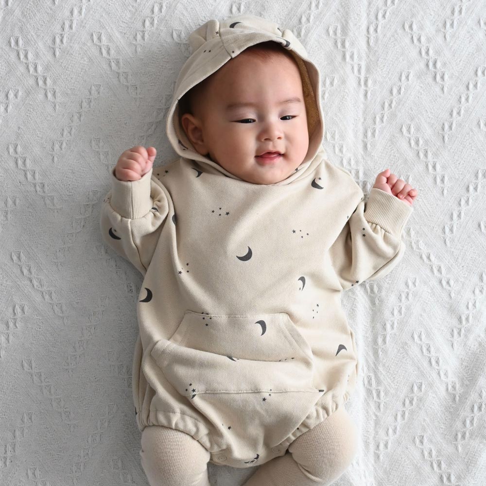 THE NORTH FACE ベージュロンパース 18〜24M ロンパース/カバーオール