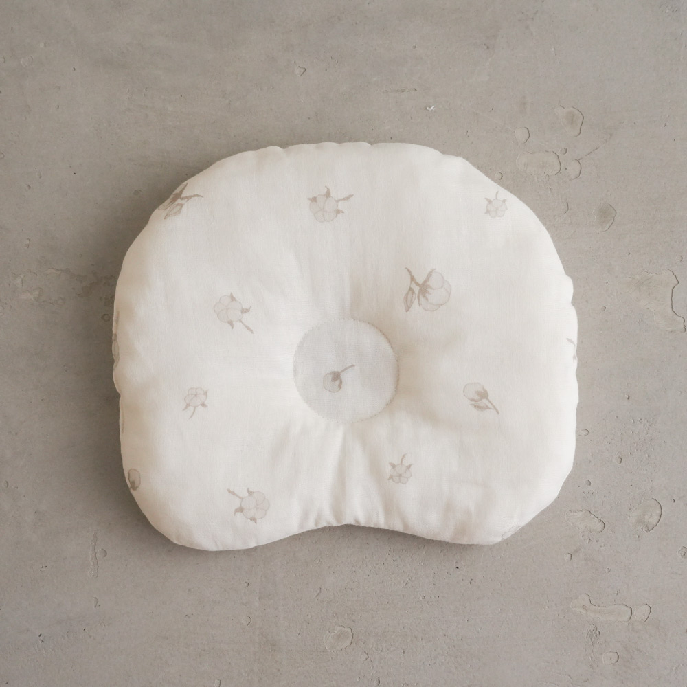 PUPPAPUPO 日本製 丸洗いできる ベビーまくら 【2重ガーゼ】 洗える 綿100% 赤ちゃん 出産祝い まくら ベビー枕 向き癖 新生児 出産準備 ギフト プッパプーポ | PUPPAPUPO | 01