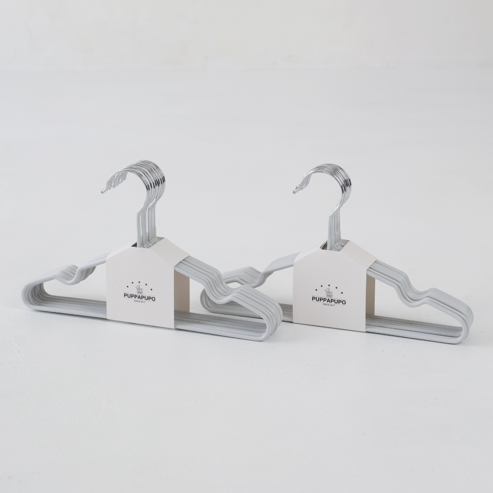 PUPPAPUPO 滑りにくい ベビー&キッズ ハンガー 子供用 滑り止め加工 10