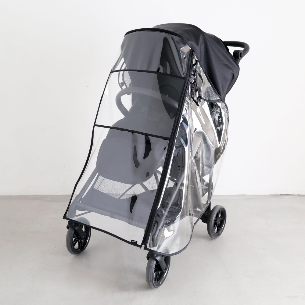 PUPPAPUPO（プッパプーポ） ベビーカー用 レインカバー 収納ポーチ付き