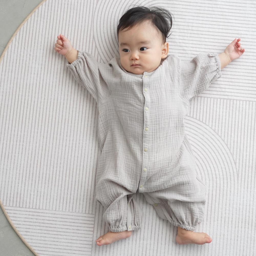ロンパース・カバーオール SOOR PLOOM Pouf Onesie & Leggings 12m Lil' Paradise Copenhagen Grey Swan jumpsuit ジャンプスーツ