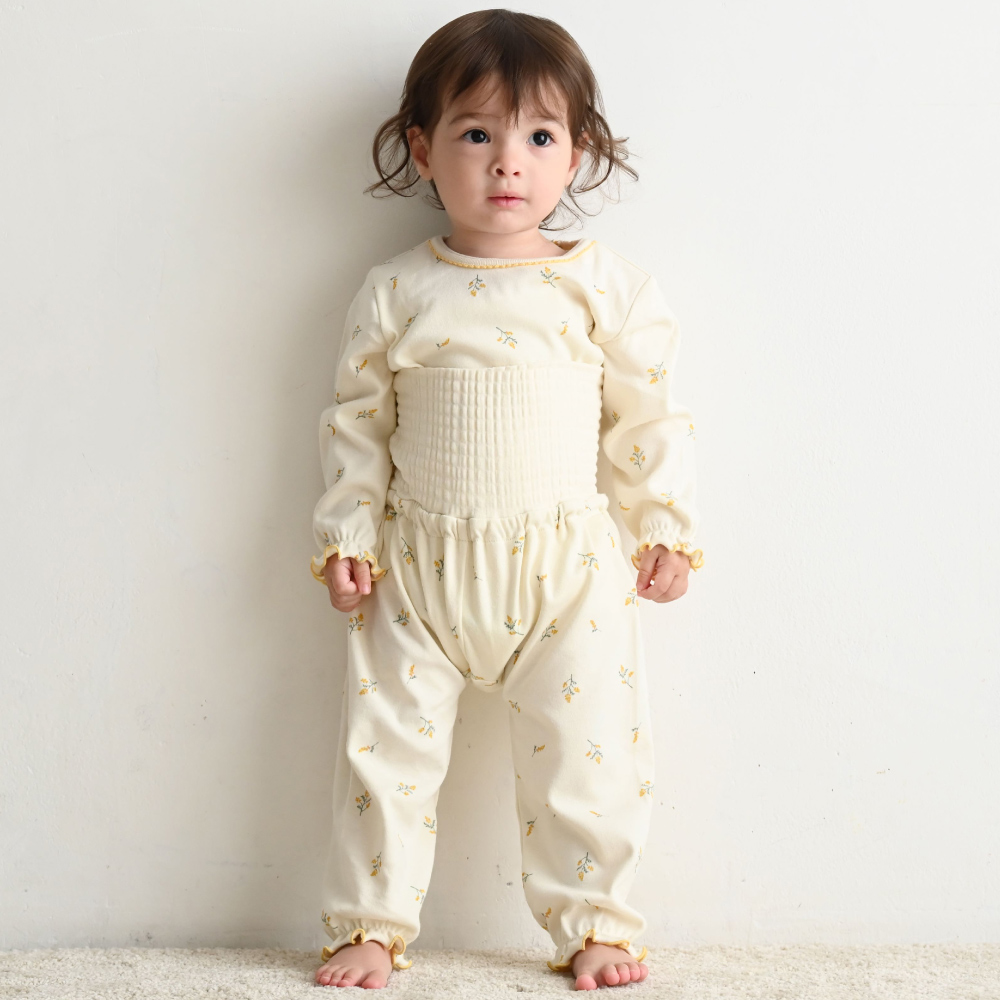 PUPPAPUPO（プッパプーポ） ベビー パジャマ 長袖 腹巻 付き キッズ