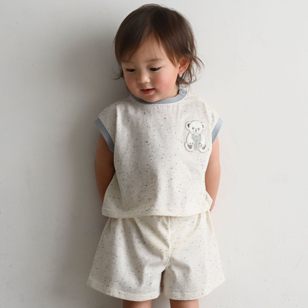PUPPAPUPO（プッパプーポ） セットアップノースリーブ ショートパンツ