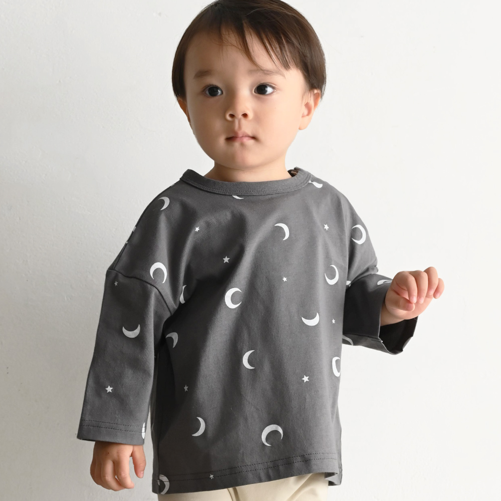 PUPPAPUPO（プッパプーポ） 【春夏】 オーバーサイズ 長袖 Tシャツ 綿