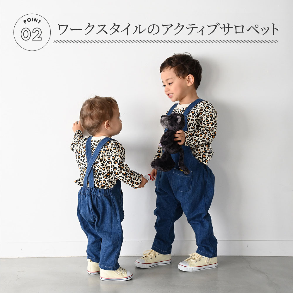 サロペット デニム チェック コーデュロイ 80/90/100 ベビー服 子供服 