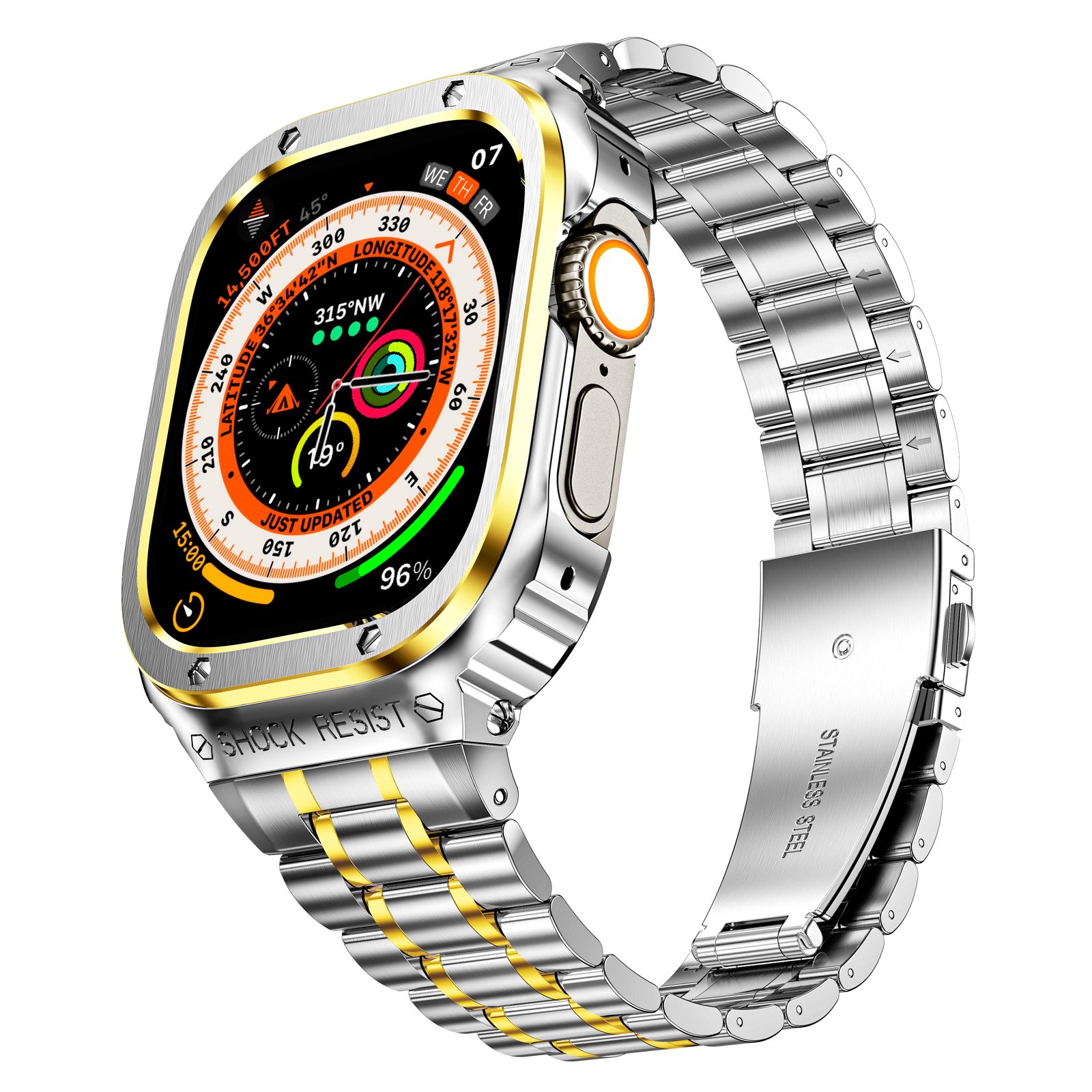 Apple Watch Ultra バンド 保護ケース付き 49mm アップル