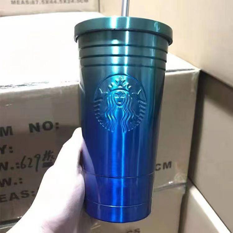 スターバックス STARBUCKS タンブラー ステンレスカップ コップ ストロー スタバ 保温 保冷 おしゃれ 新品 大容量 401-500ml｜pupuchan-store｜06