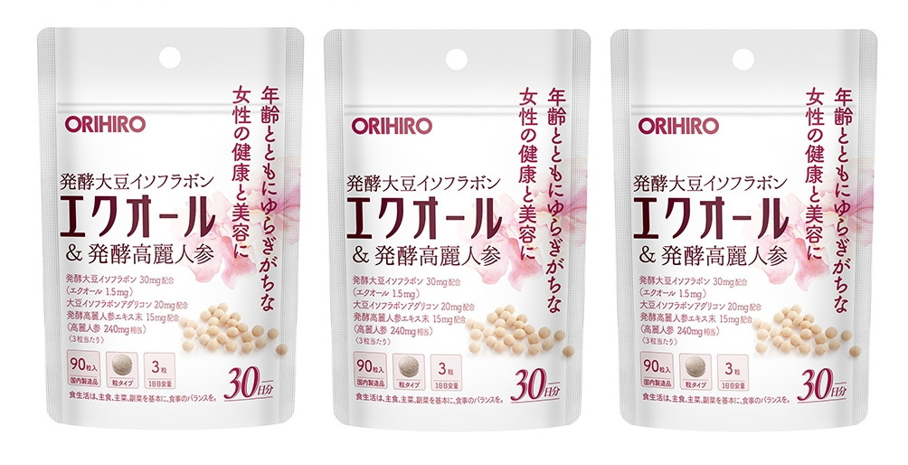 オリヒロプランデュ オリヒロ エクオール＆発酵高麗人参粒 30粒　６個セット Amazon | オリヒロ エクオール&発酵高麗人参 90粒 エクオール