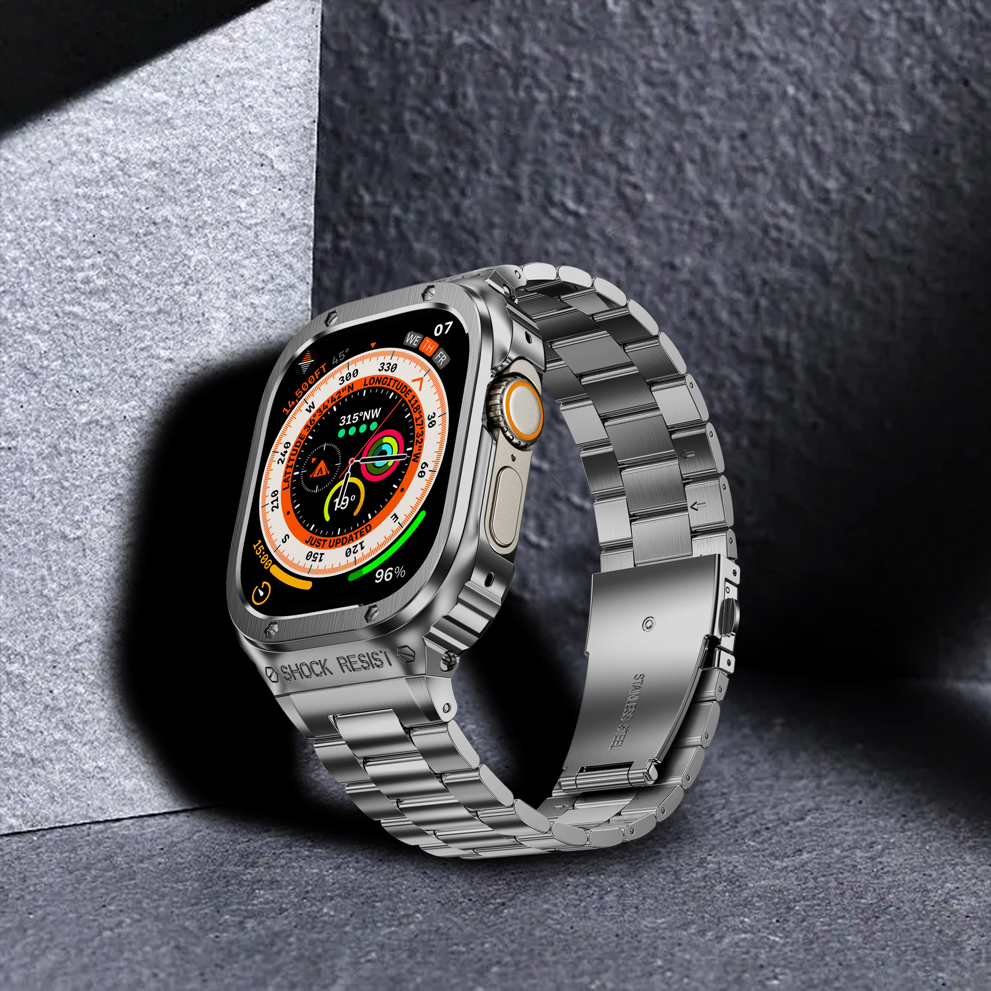 Apple Watch Ultra バンド 保護ケース付き 49mm アップルウォッチ