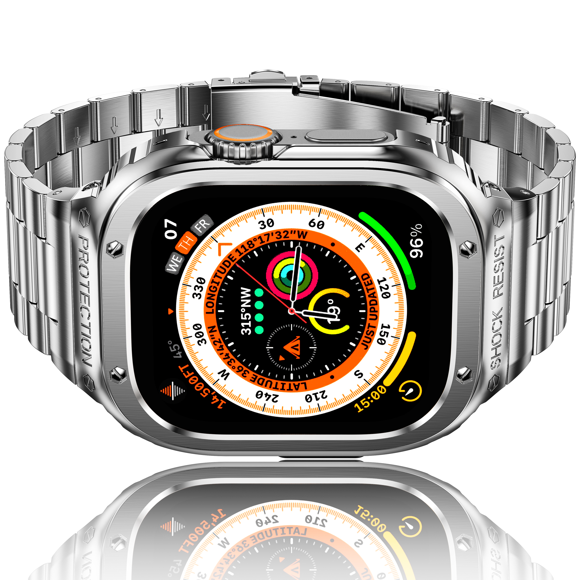 Apple Watch Series 8 7 6 5 4 SE バンド 保護ケース付き アップル 