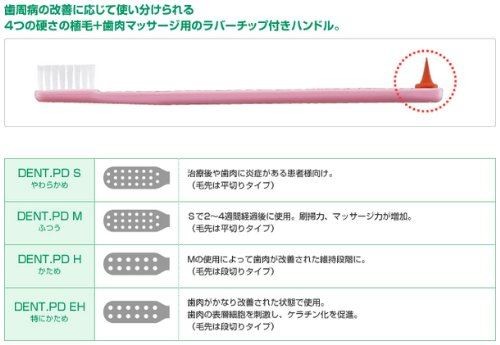 メール便専用」ライオン DENT.PD 歯ブラシ 20本入 H : ピュア