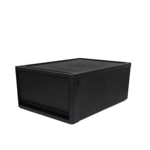 (同色4個セット) 収納ケース 収納ボックス 衣装ケース プラスチック収納 衣類収納 押入れ収納 収納チェスト（ストラ クローゼット用 M） 奥行53cm 高さ22cmの画像