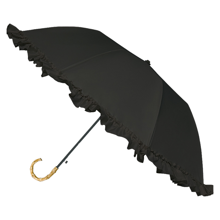 も*え様 新品52577アンテプリマ黒ブラックサマーシールド1級遮光晴雨兼用折り 新品 アンテプリマ 一級遮光サマーシールド バレリーナ刺繍 晴雨