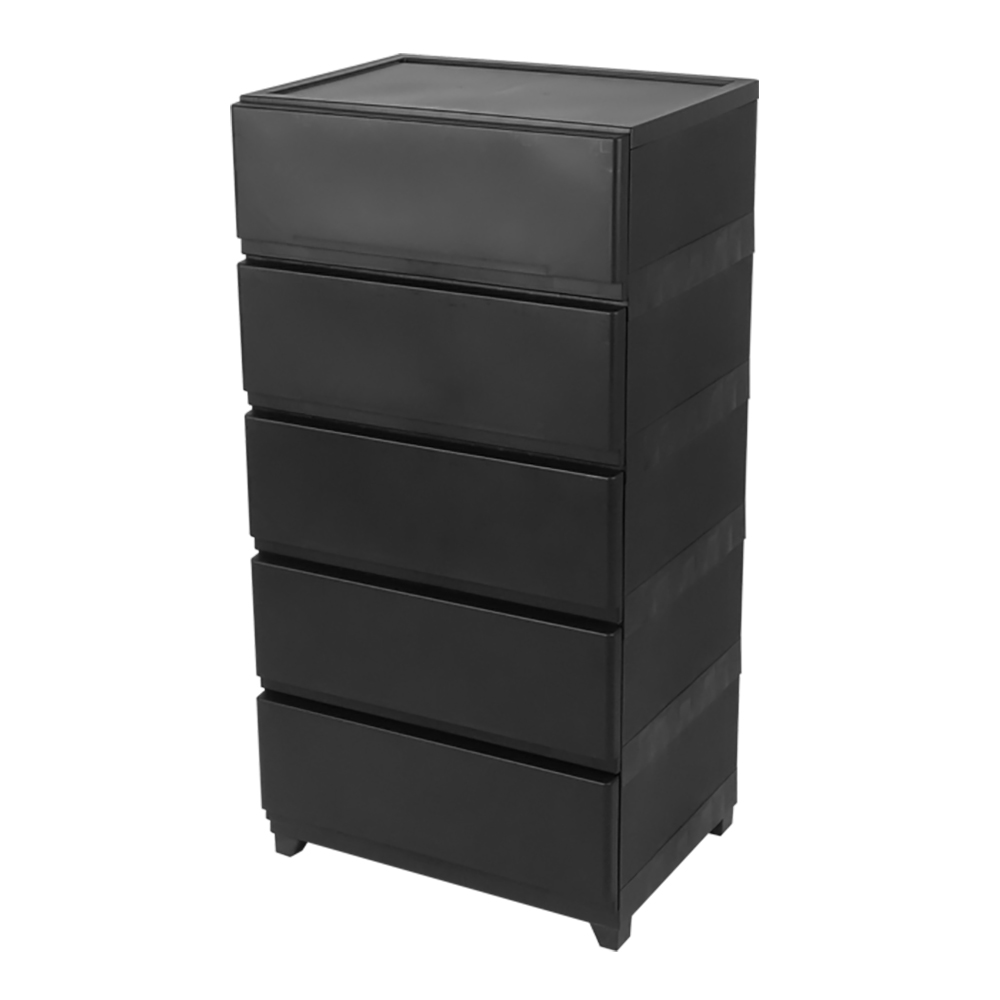 JEJアステージ 収納チェスト 5段 ワイド 幅54cm 壁付収納