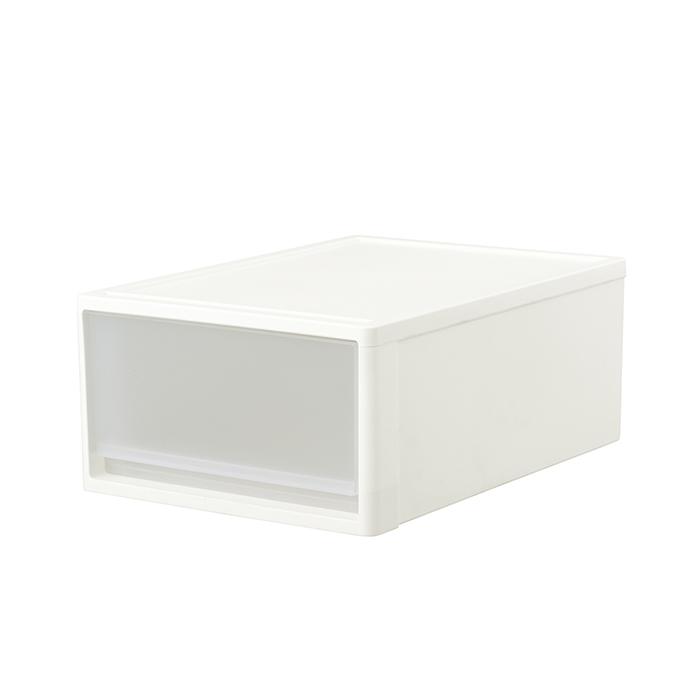 (同色4個セット) 収納ケース 収納ボックス 衣装ケース プラスチック収納 衣類収納 押入れ収納 収納チェスト（ストラ クローゼット用 M） 奥行53cm 高さ22cmの画像