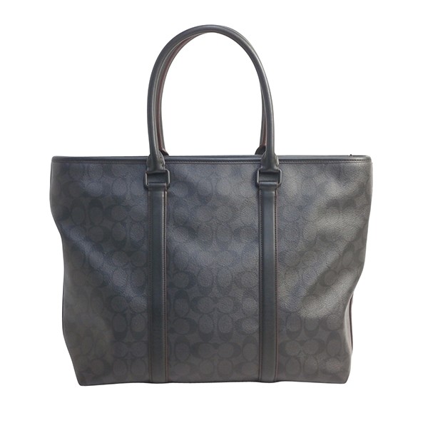 極美品✨コーチ ペリー ビジネスバッグ トートバッグ フルグレインレザー 黒 COACH（コーチ） 並行輸入 トートバッグ リファインド ペブルレザー