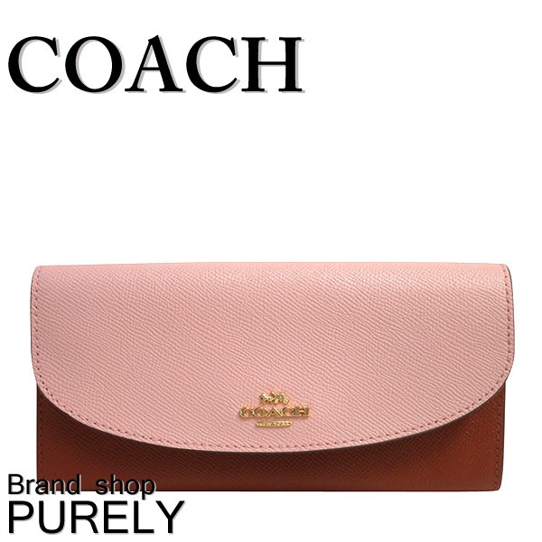 COACH（コーチ） 国内発送 財布 レディース カラーブロック クロス