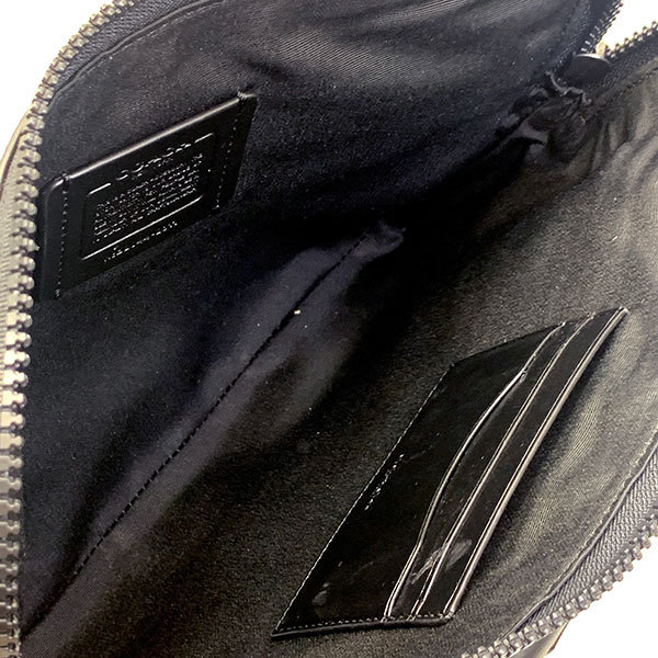 格安即決 コーチ Coach チャコール ブラック Qbmi5 2811 ポーチ レンジャー シグネチャー セカンドバッグ Coach 全品ポイント2倍 メンズ ポーチ コーチ あすつく 正規品 新品 アウトレット バッグ Knowledge21 Com