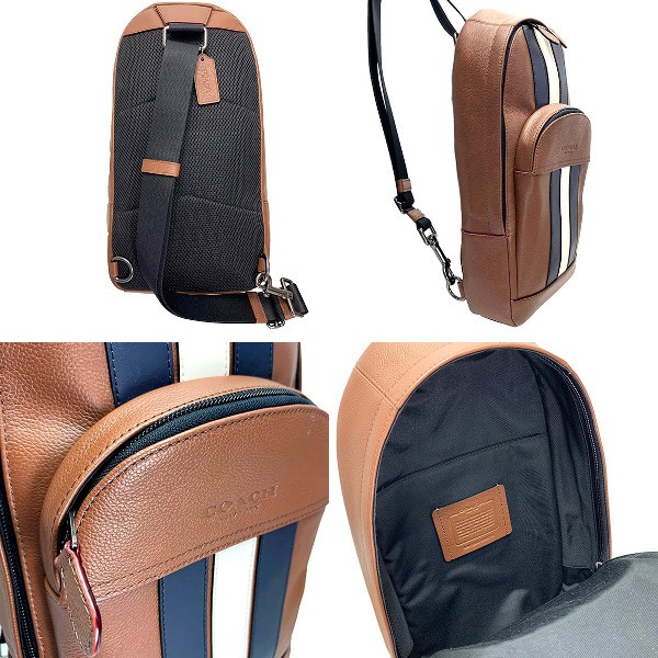 極美品✨COACH　コーチ　ボディバッグ　スリング　ヒューストン　レザー　黒 メンズ メッセンジャー＆ボディバッグ | COACH コーチ公式アウトレット
