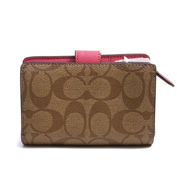 新品  コーチ COACH ☆ 二つ折り財布 F53562  カーキ×ダリア Amazon.co.jp: [コーチ] アウトレット OUTLET 2つ折り財布 F53562